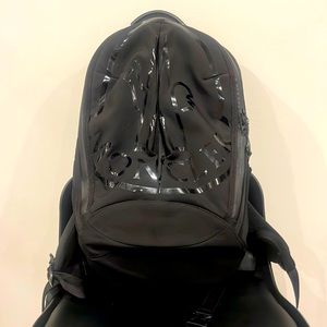 Moncler Logo Printed Zip Cut Backpack